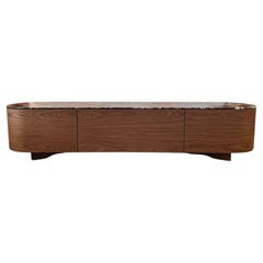 558 Rondos Chest of Drawers in Walnut with 3 Drawers by Cassina