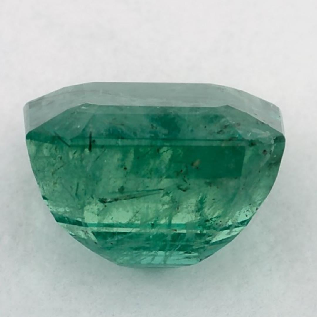 5.59 Ct Emerald Asscher Loose Gemstone In New Condition For Sale In Fort Lee, NJ