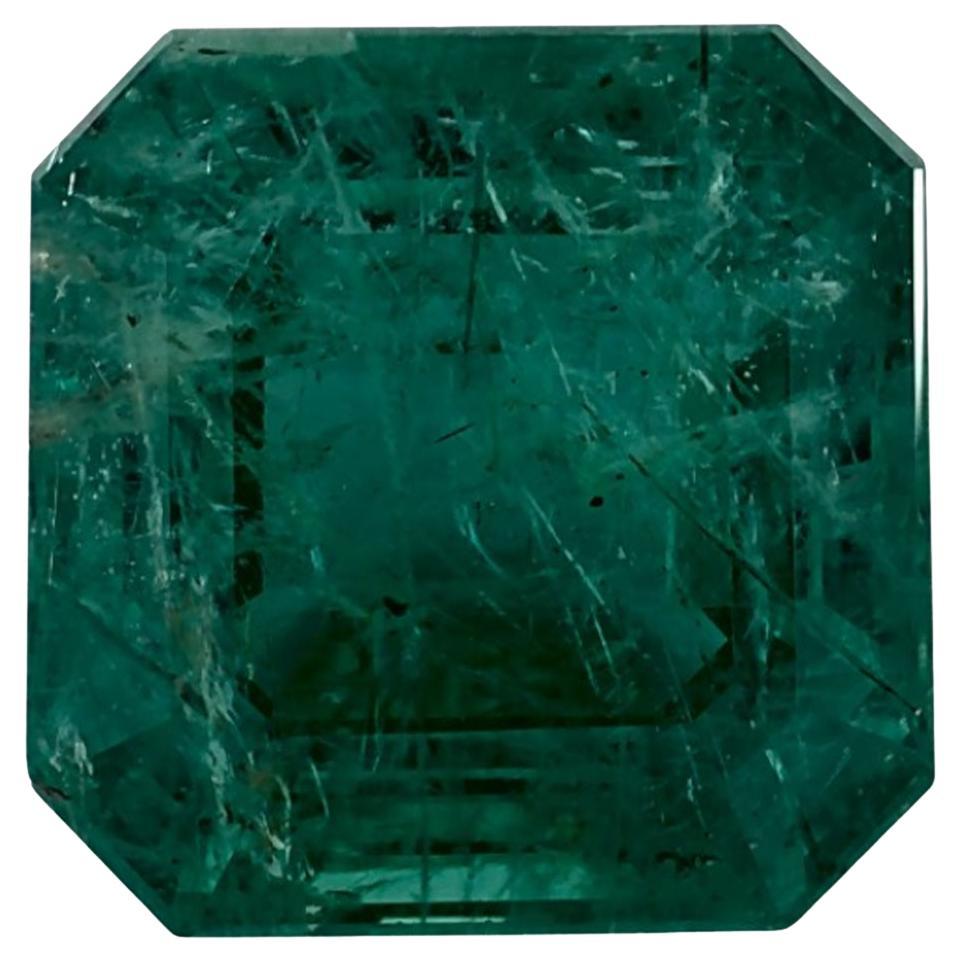 5.59 Ct Emerald Asscher Loose Gemstone For Sale