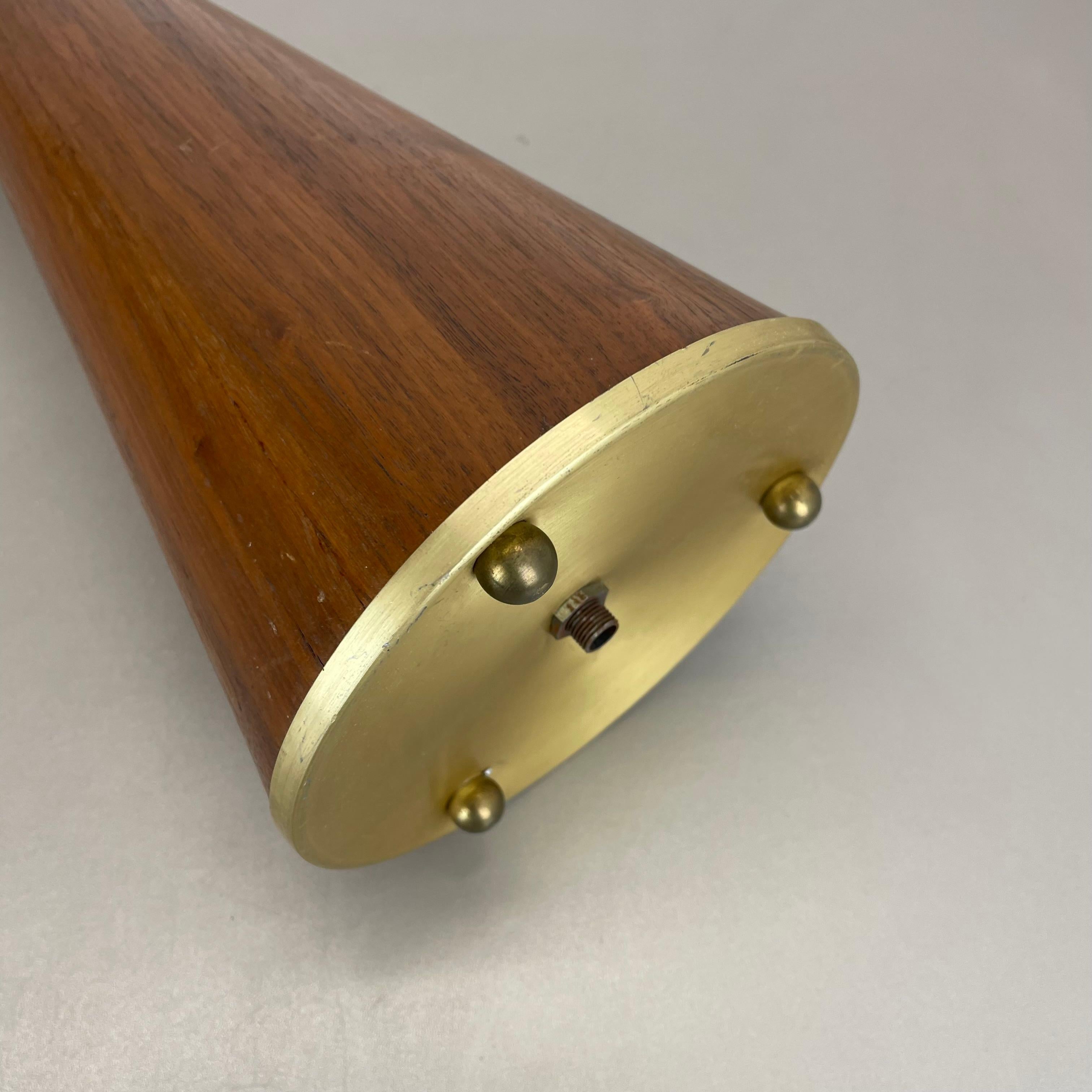 55cm Elemento minimalista DIABOLO in metallo e noce per piante, ITALIA, anni '50 in vendita 12