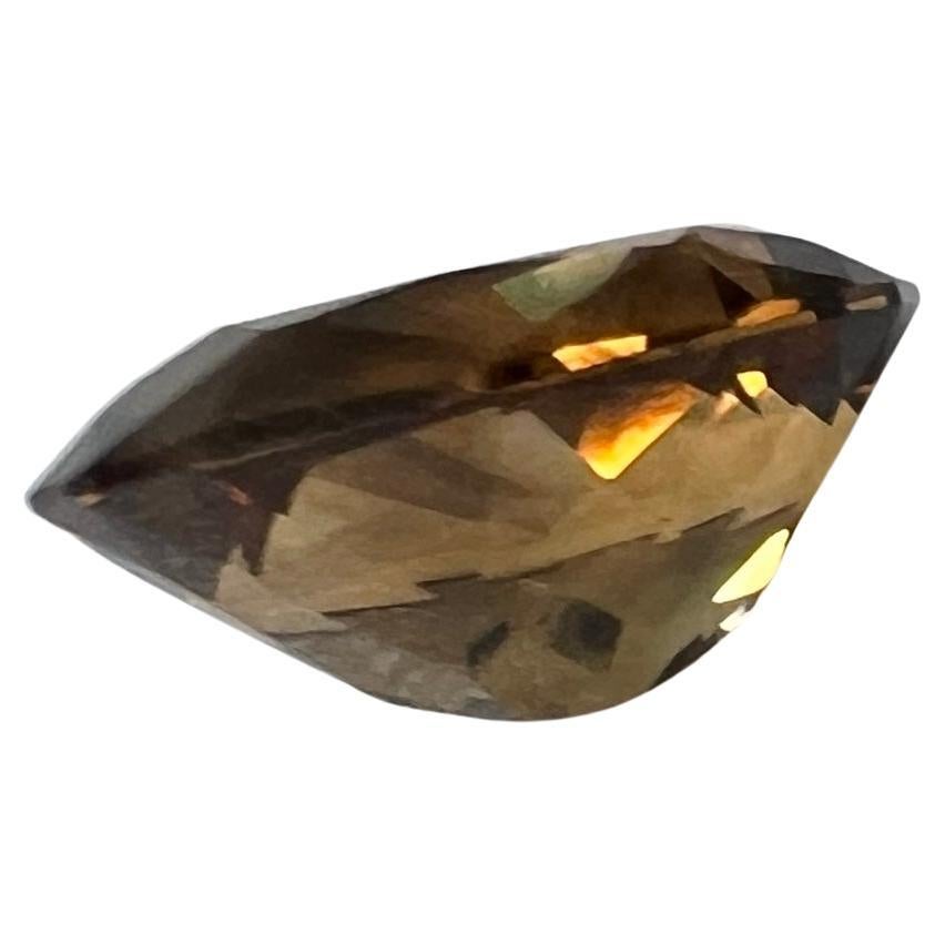 Femenino o masculino Citrino Marrón Natural No Calentado Talla Brillante 5,5ct en venta