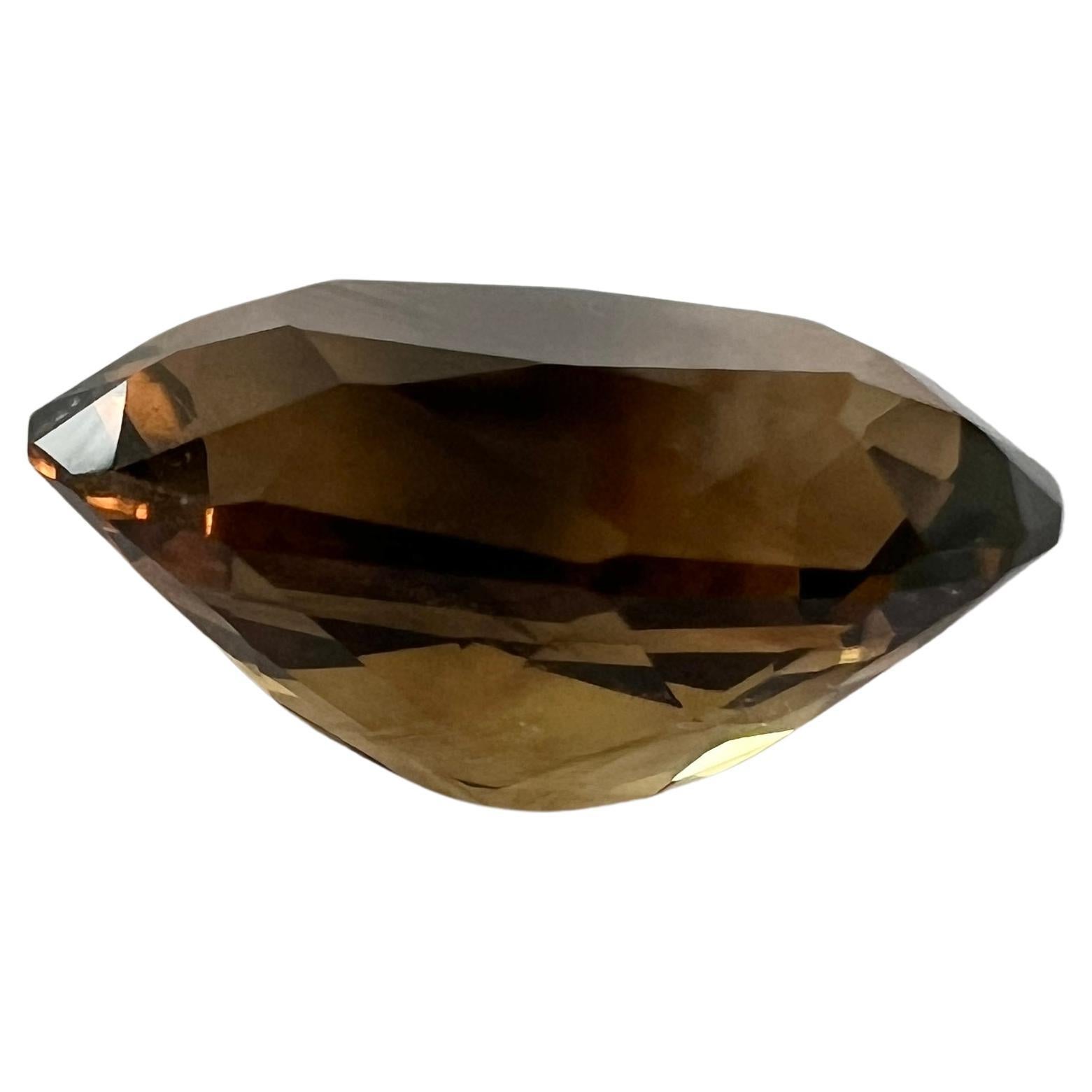 Citrino Marrón Natural No Calentado Talla Brillante 5,5ct en venta 1