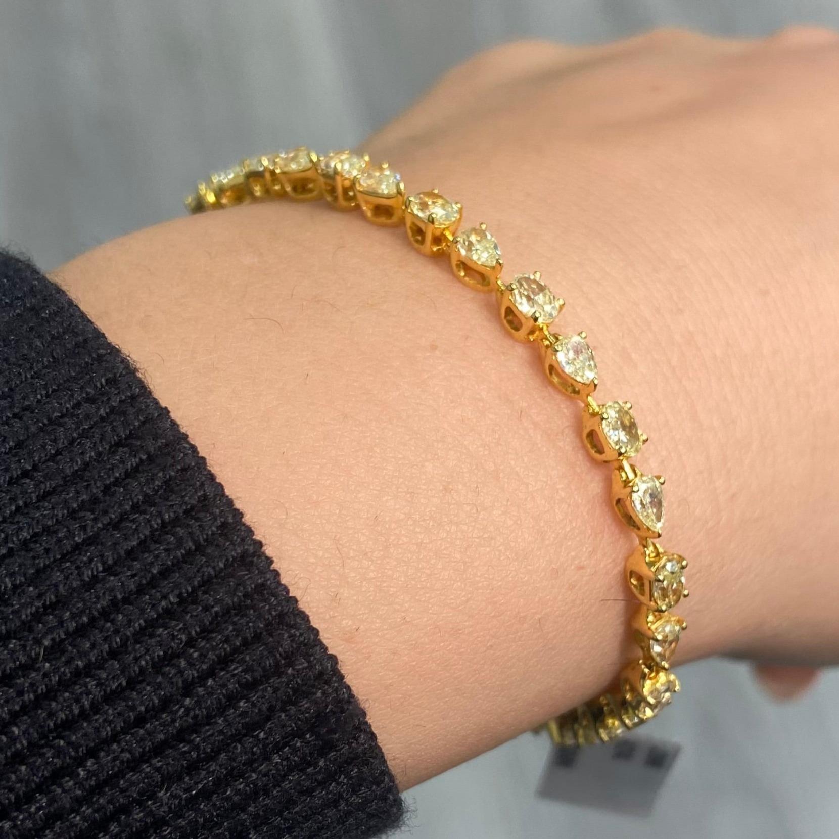 yellow diamond bangle