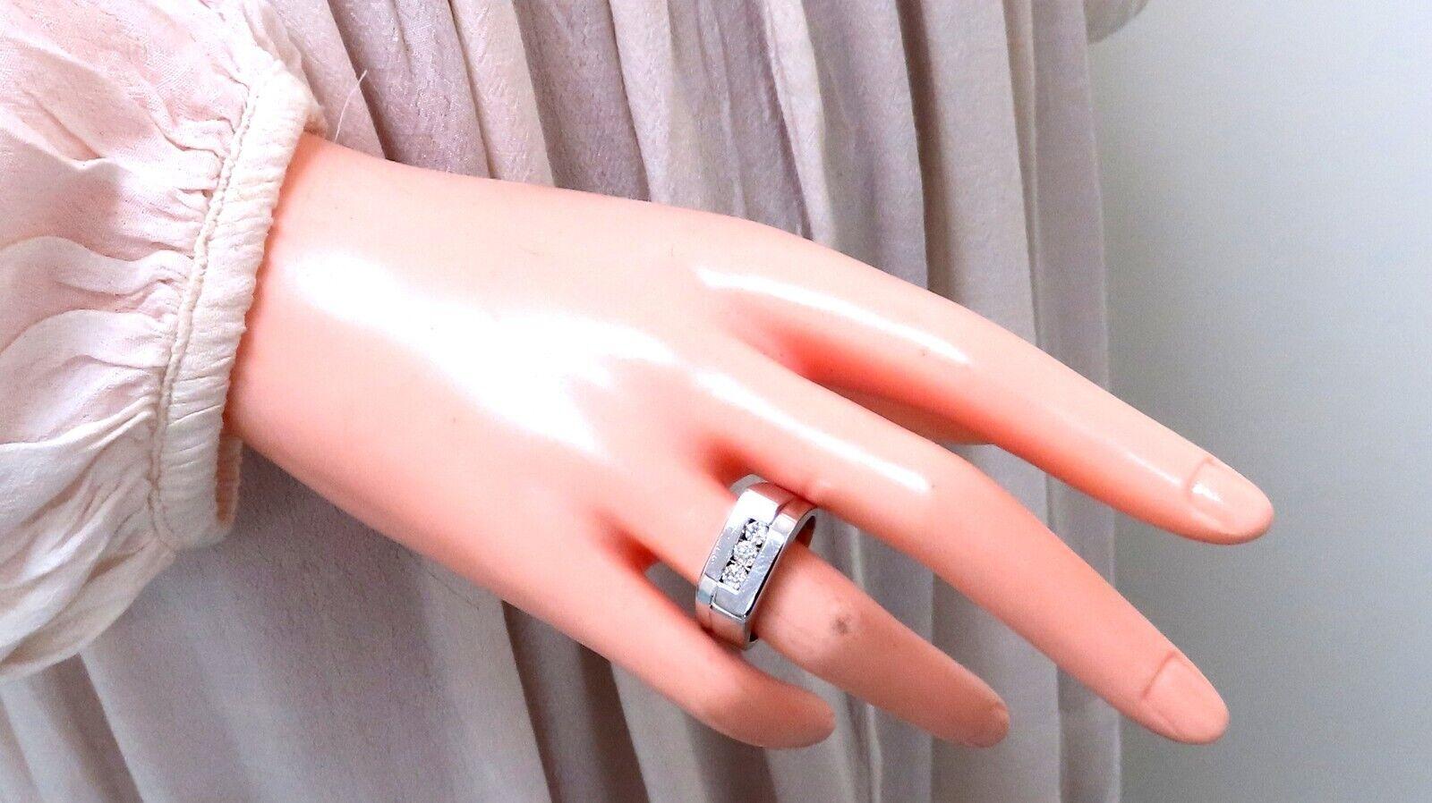 .55ct. Herren natürlicher runder Diamant Solitär Ring 14kt Gold Mod Deco im Zustand „Neu“ im Angebot in New York, NY