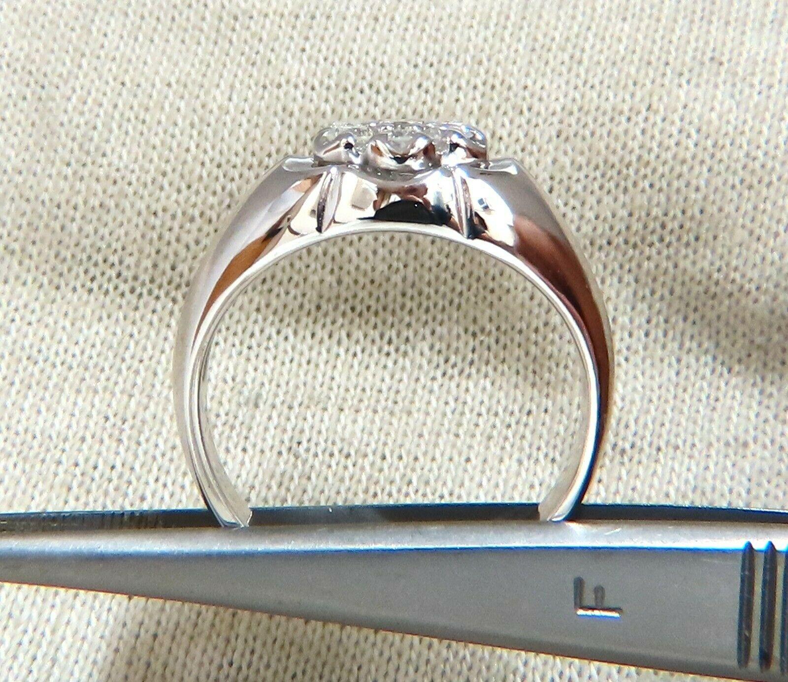 7 diamond cluster ring vintage