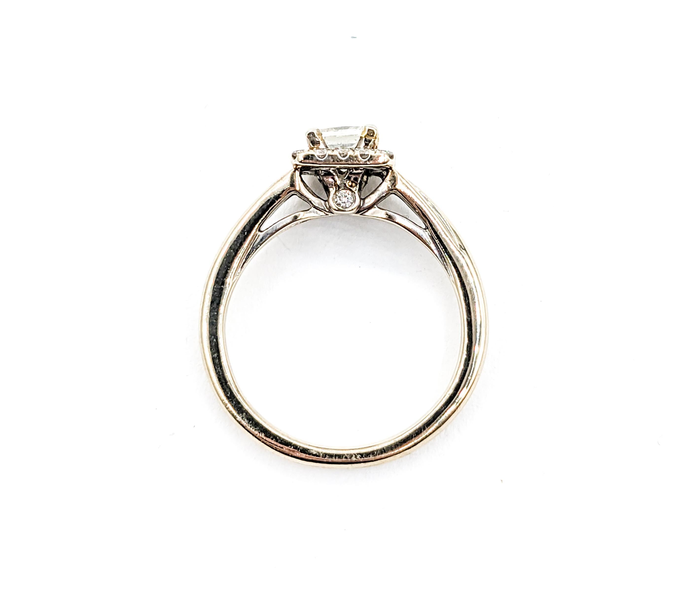 .55ct princess cut Diamond & Diamond Ring In White Gold For Sale 1