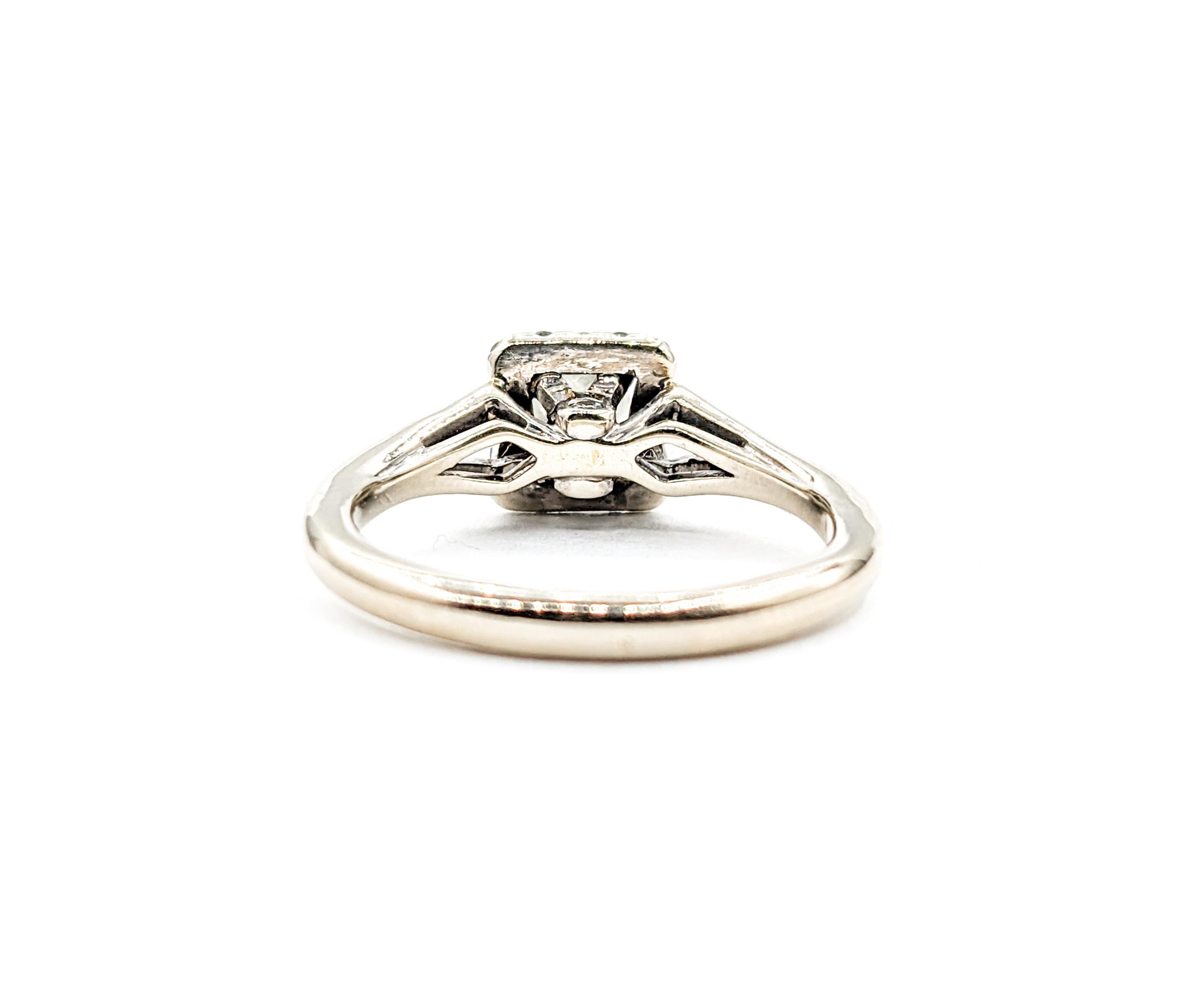 .55ct princess cut Diamond & Diamond Ring In White Gold For Sale 2
