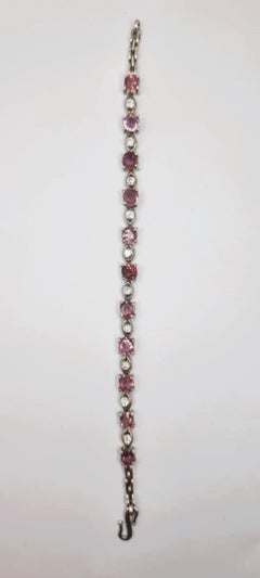 5.5ctw Pink Tourmaline Tennis Bracelet