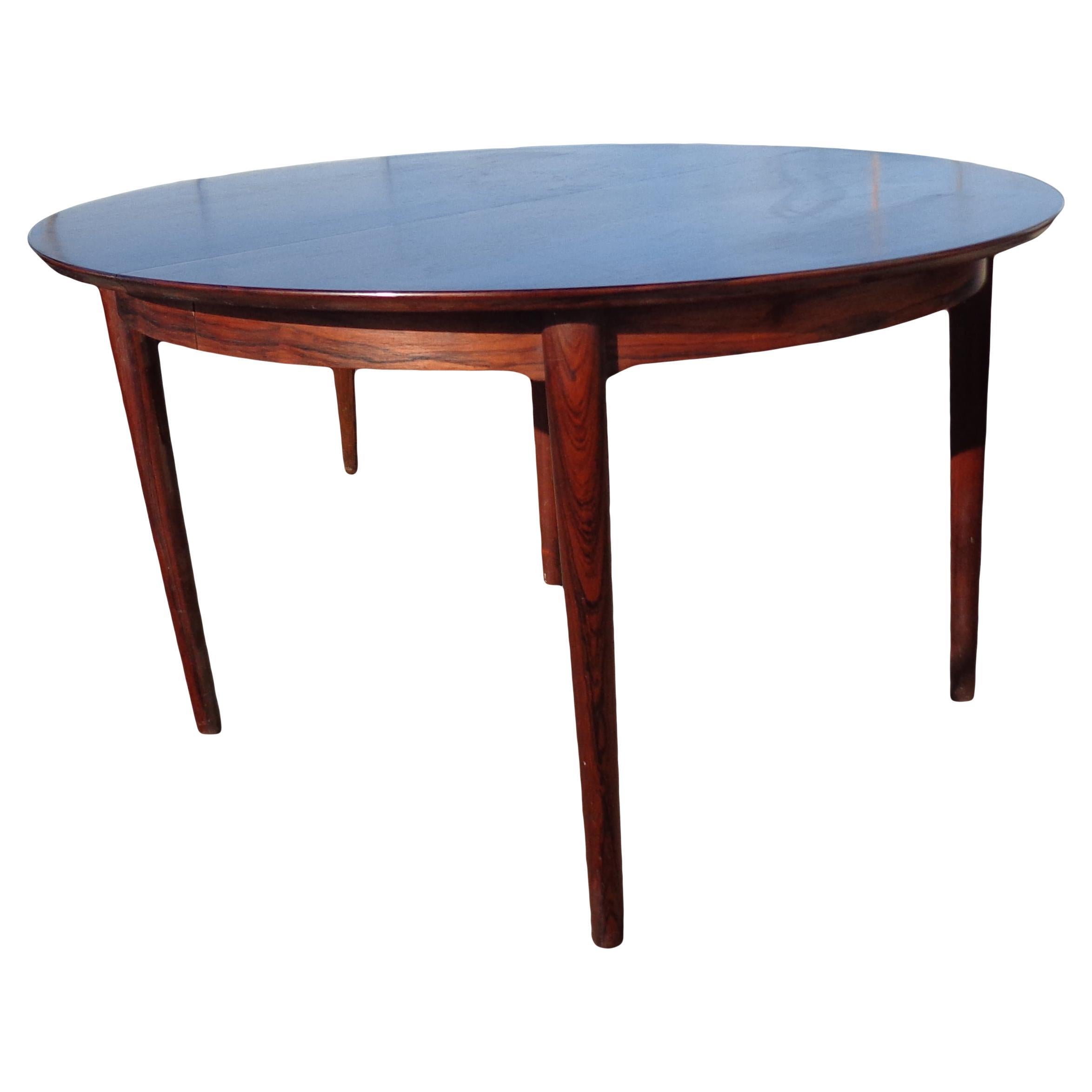 Scandinavian Teak Extendable Dining Table by Hans Olsen