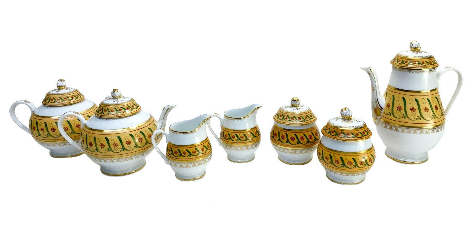 55PC Tiffany Le Tallec Private Stock Coffee Tea Dessert Set for 16 in Directoire For Sale 3