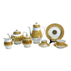 55PC Tiffany Le Tallec Private Stock Coffee Tea Dessert Set for 16 in Directoire