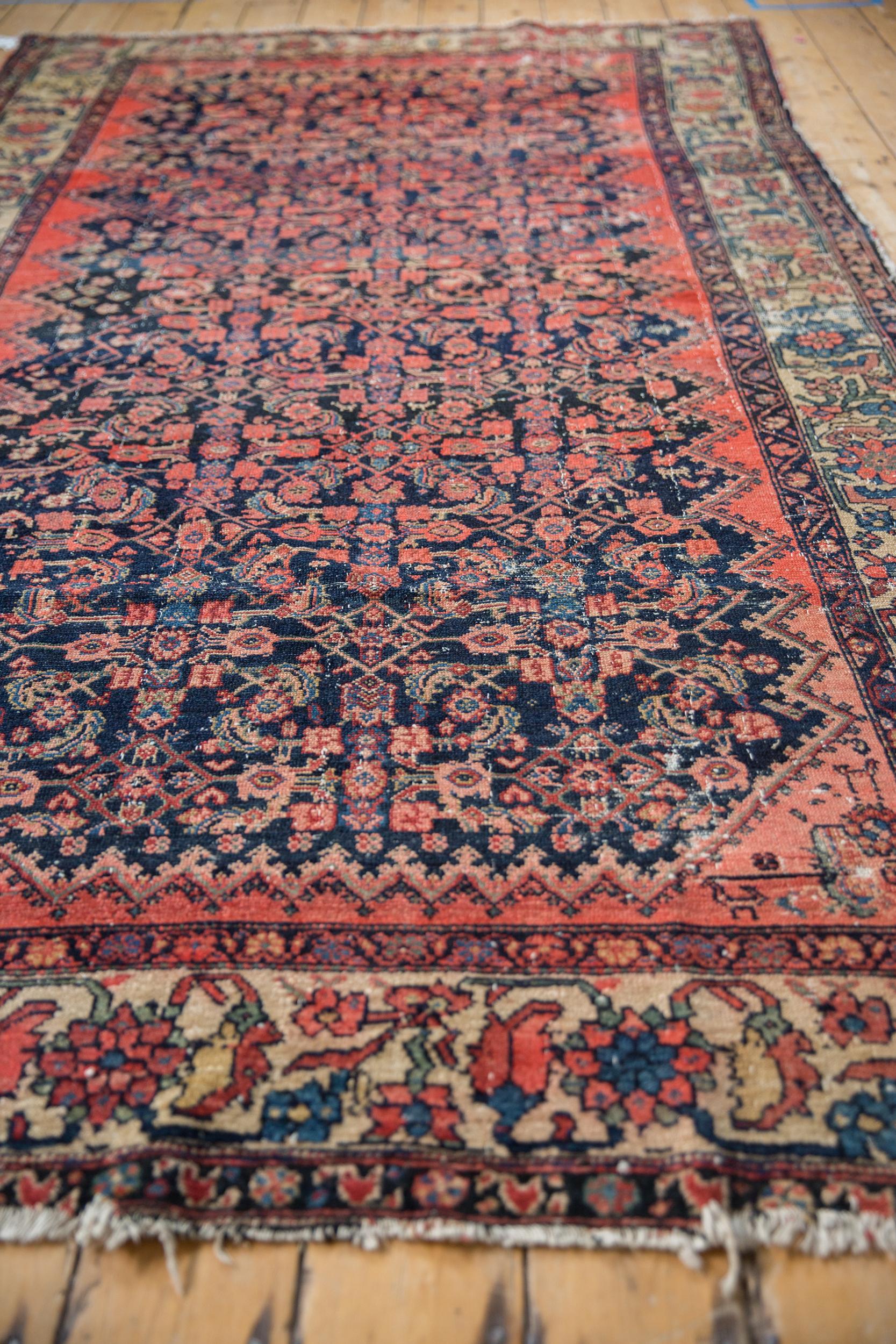 Hand-Knotted Vintage Malayer Carpet For Sale