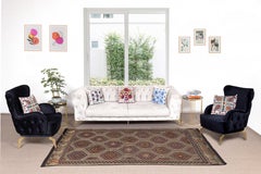 5.5x10.3 ft Vintage Anatolian Jajim Kilim, Handmade Embroidered Rug, 100% Wool