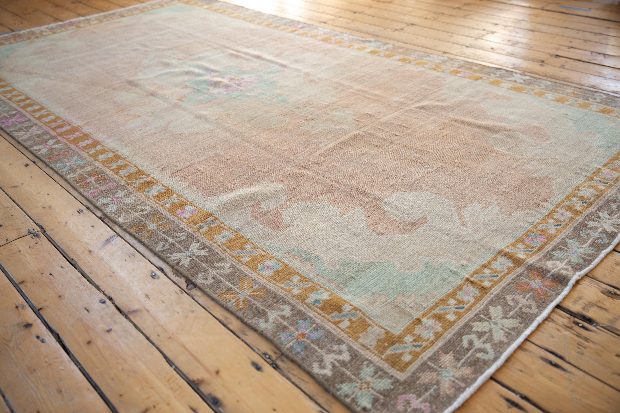Turkish Vintage Distressed Kars Carpet For Sale