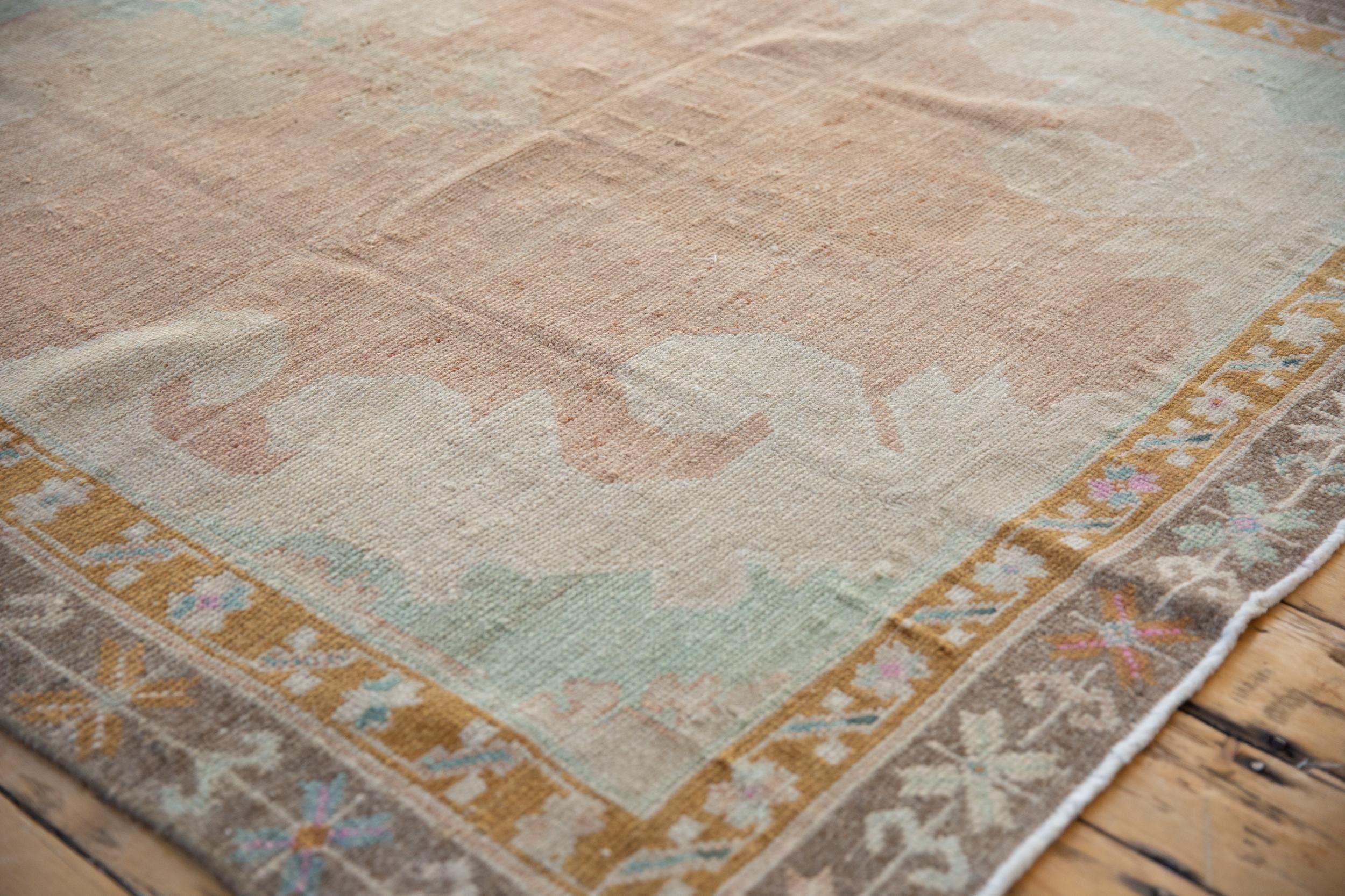 Hand-Knotted Vintage Distressed Kars Carpet For Sale