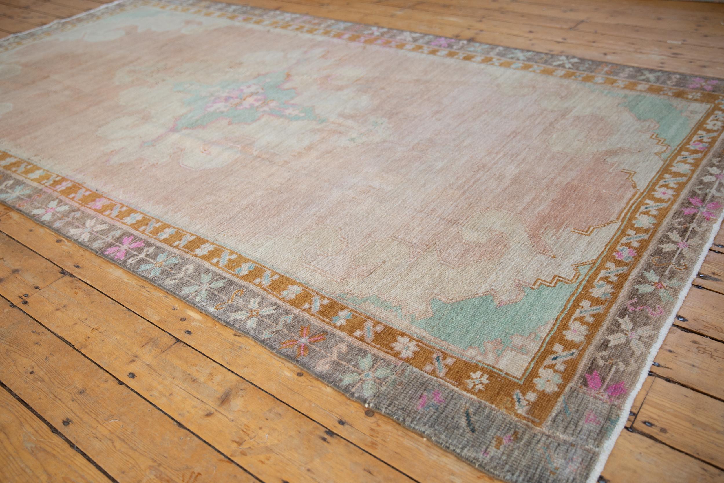 Late 20th Century Vintage Distressed Kars Carpet For Sale