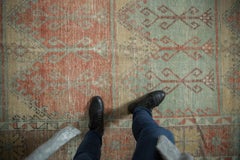 Vintage Distressed Oushak Rug Runner
