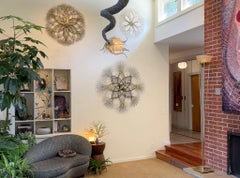 55"x55" Metal Wall Sculpture in Stainless, Bronze and Brass #690