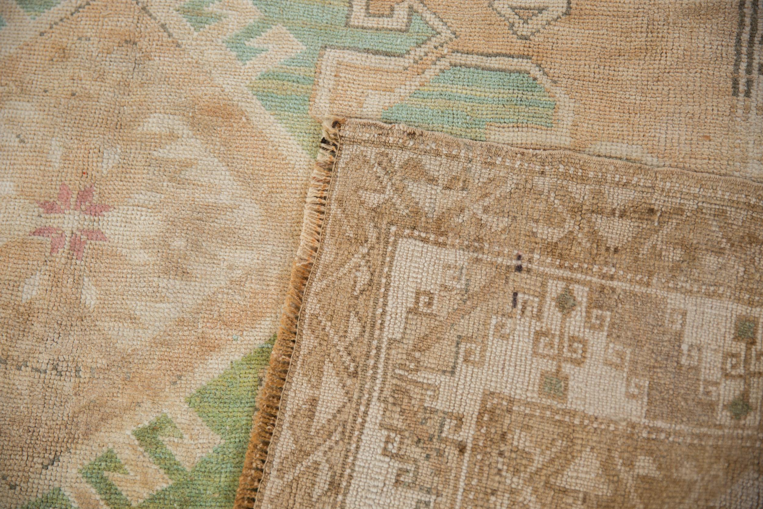 Vintage Distressed Kars Carpet 4
