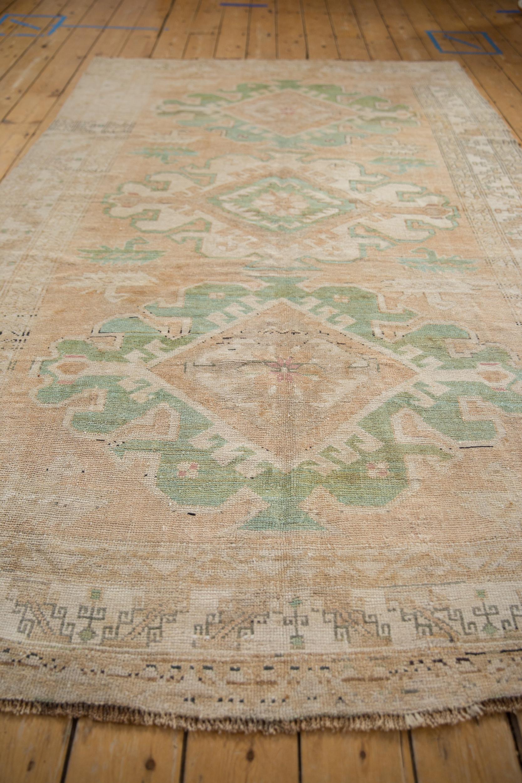 Vintage Distressed Kars Carpet 1