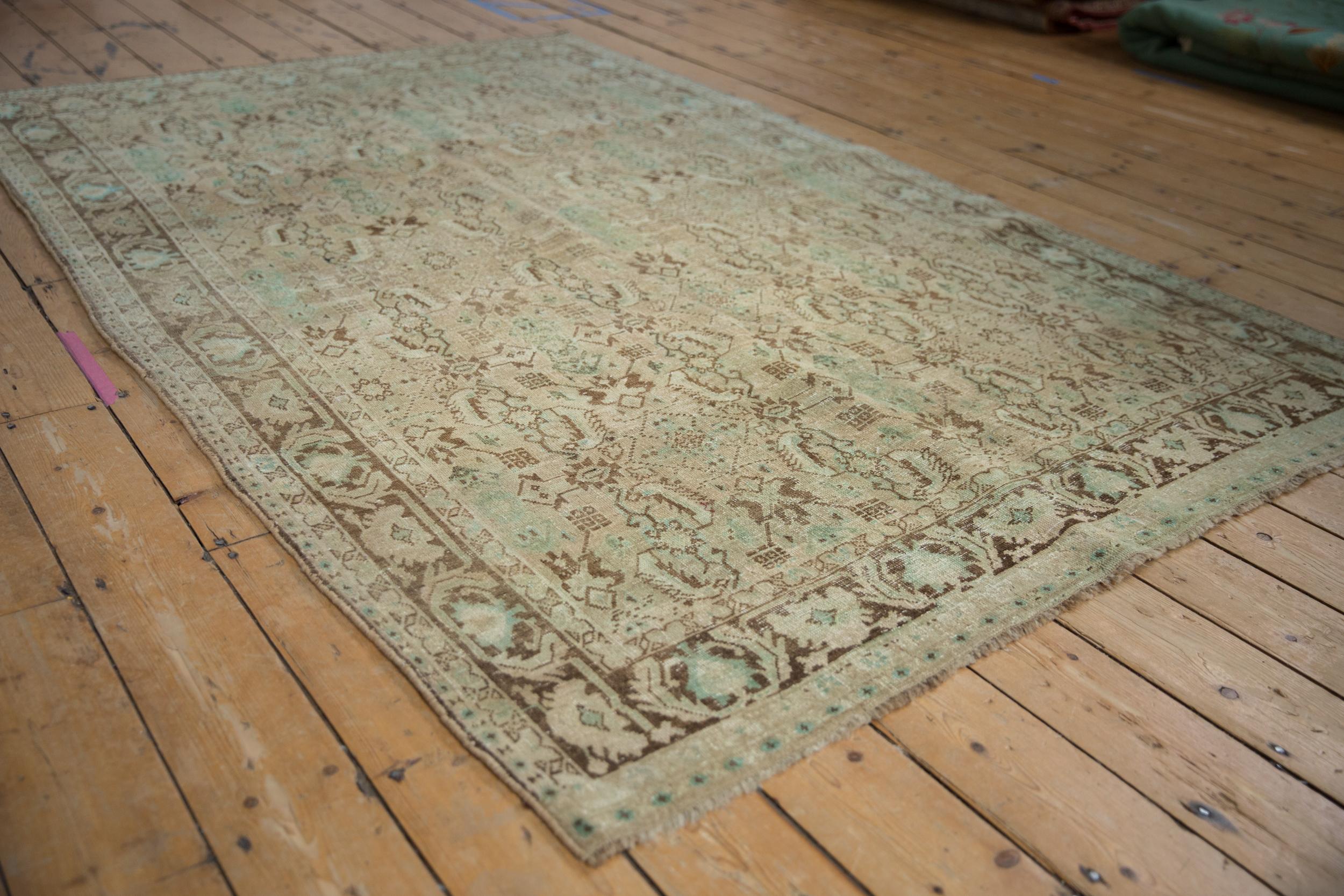 Persian Vintage Distressed Shiraz Carpet For Sale