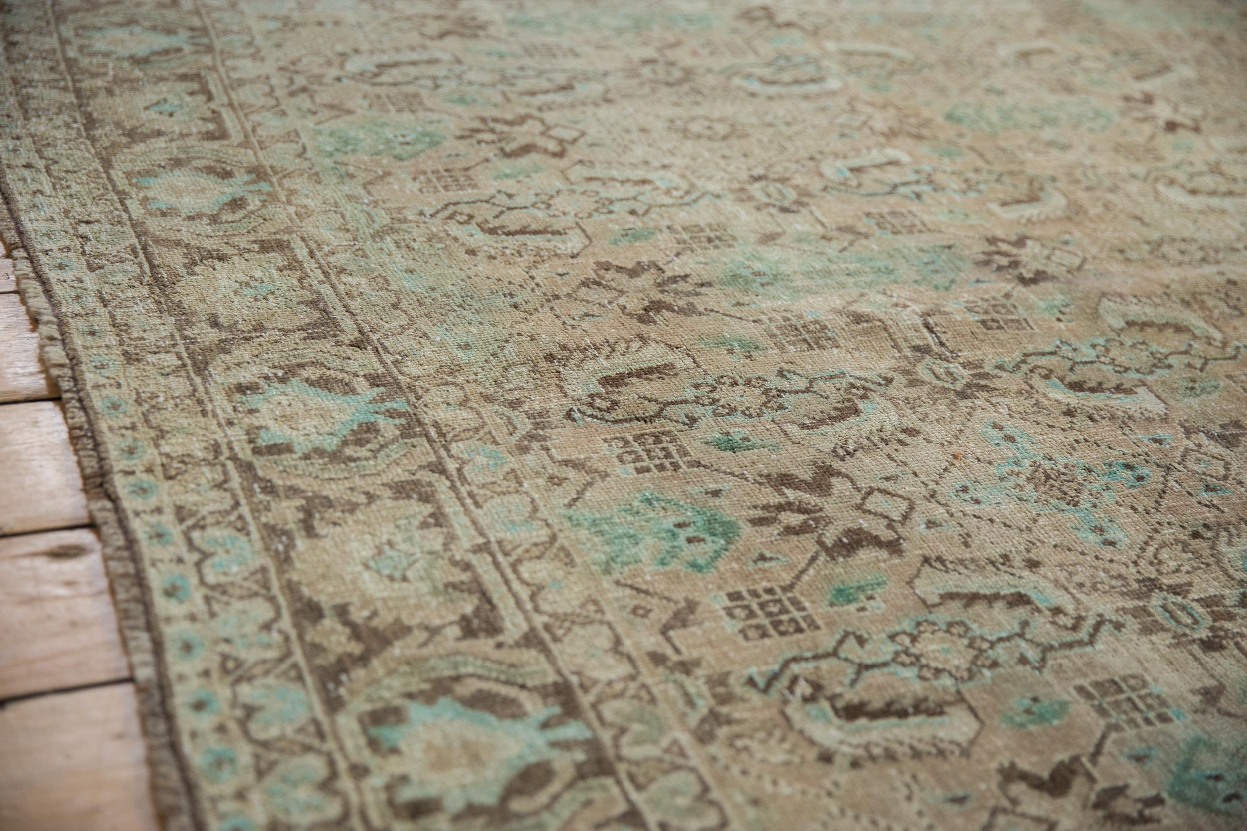 Wool Vintage Distressed Shiraz Carpet For Sale