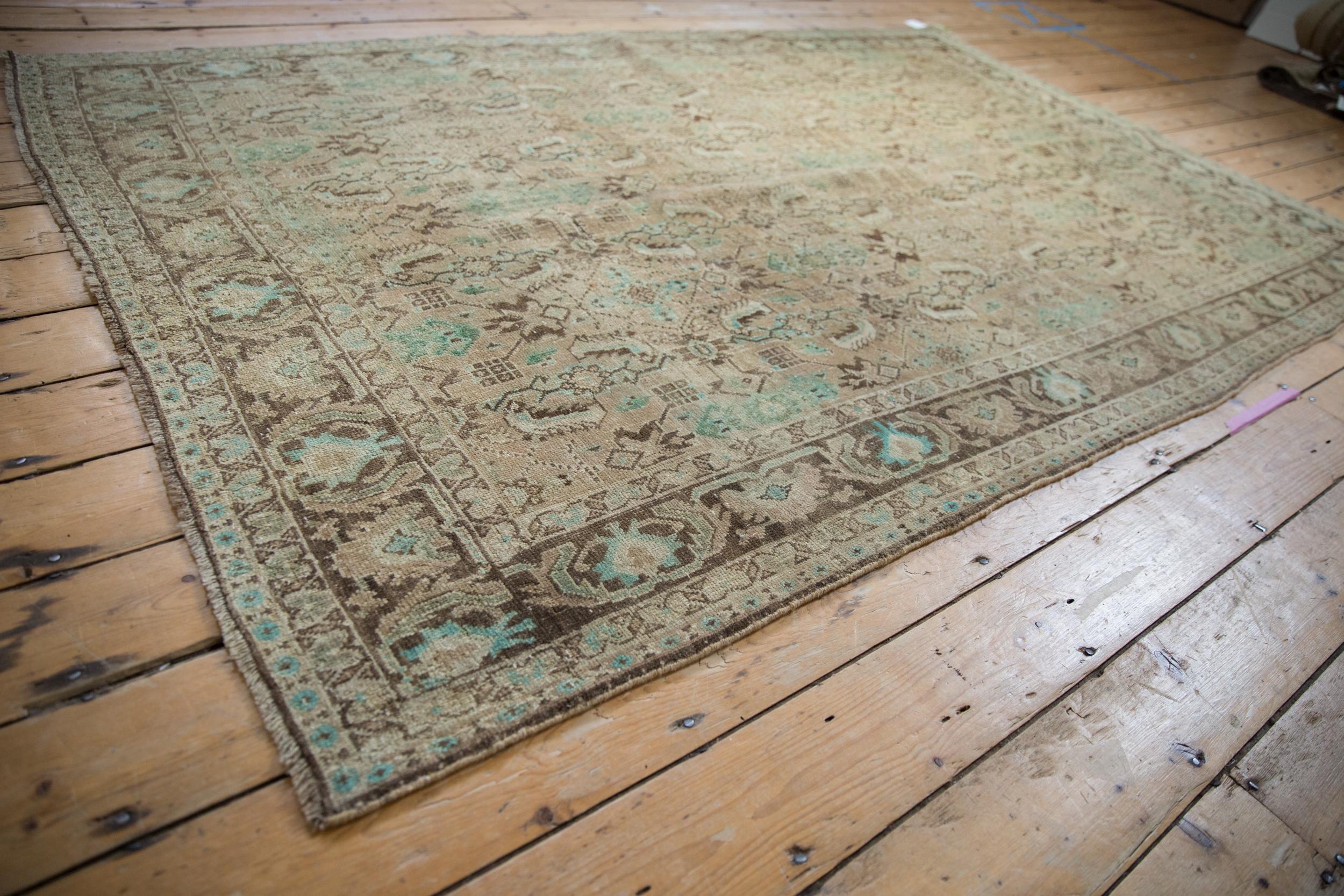 Vintage Distressed Shiraz Carpet For Sale 1