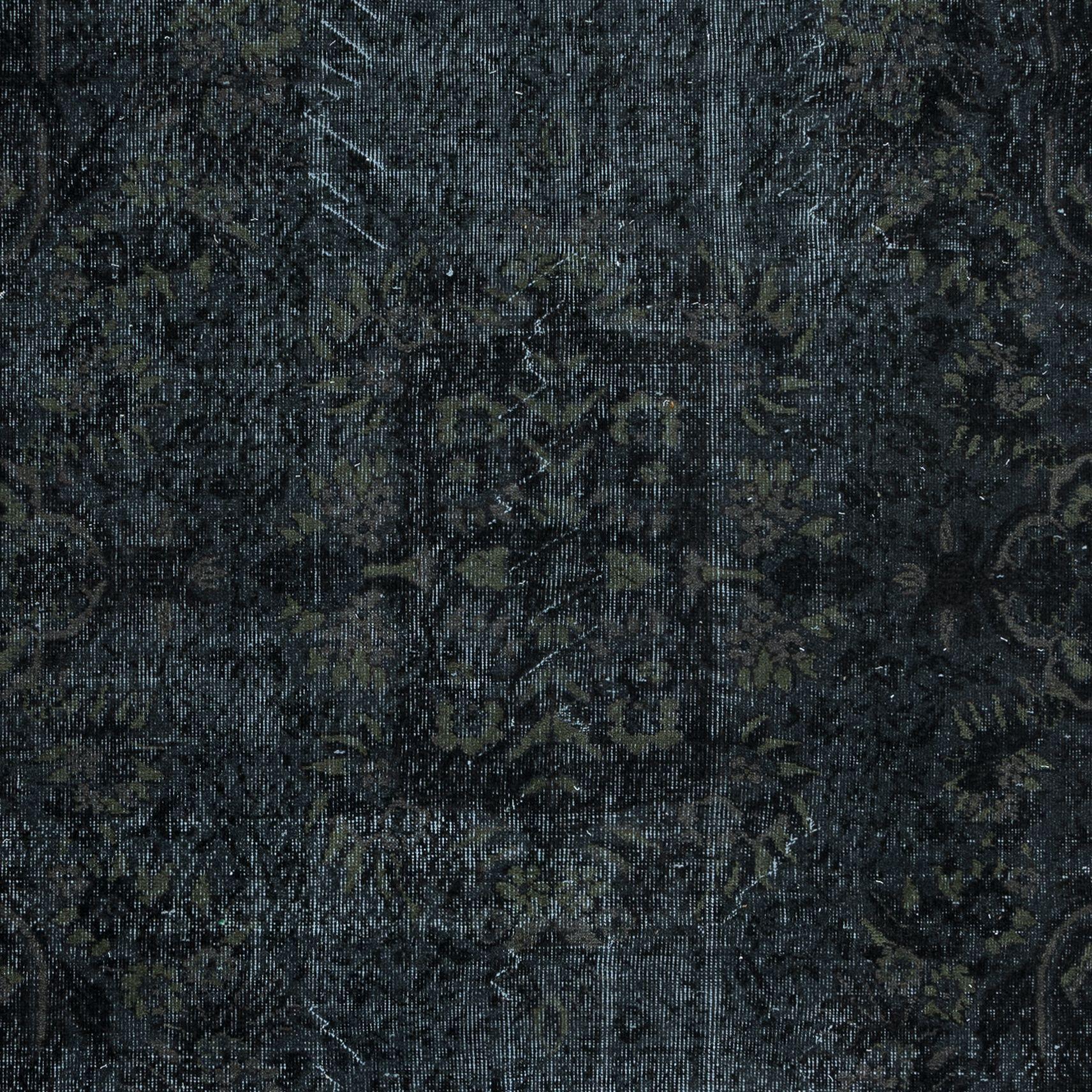 5.5x8.8 Ft Home Decor Teppich in Grau & Schwarz, Moderner handgefertigter türkischer Teppich im Zustand „Gut“ im Angebot in Philadelphia, PA