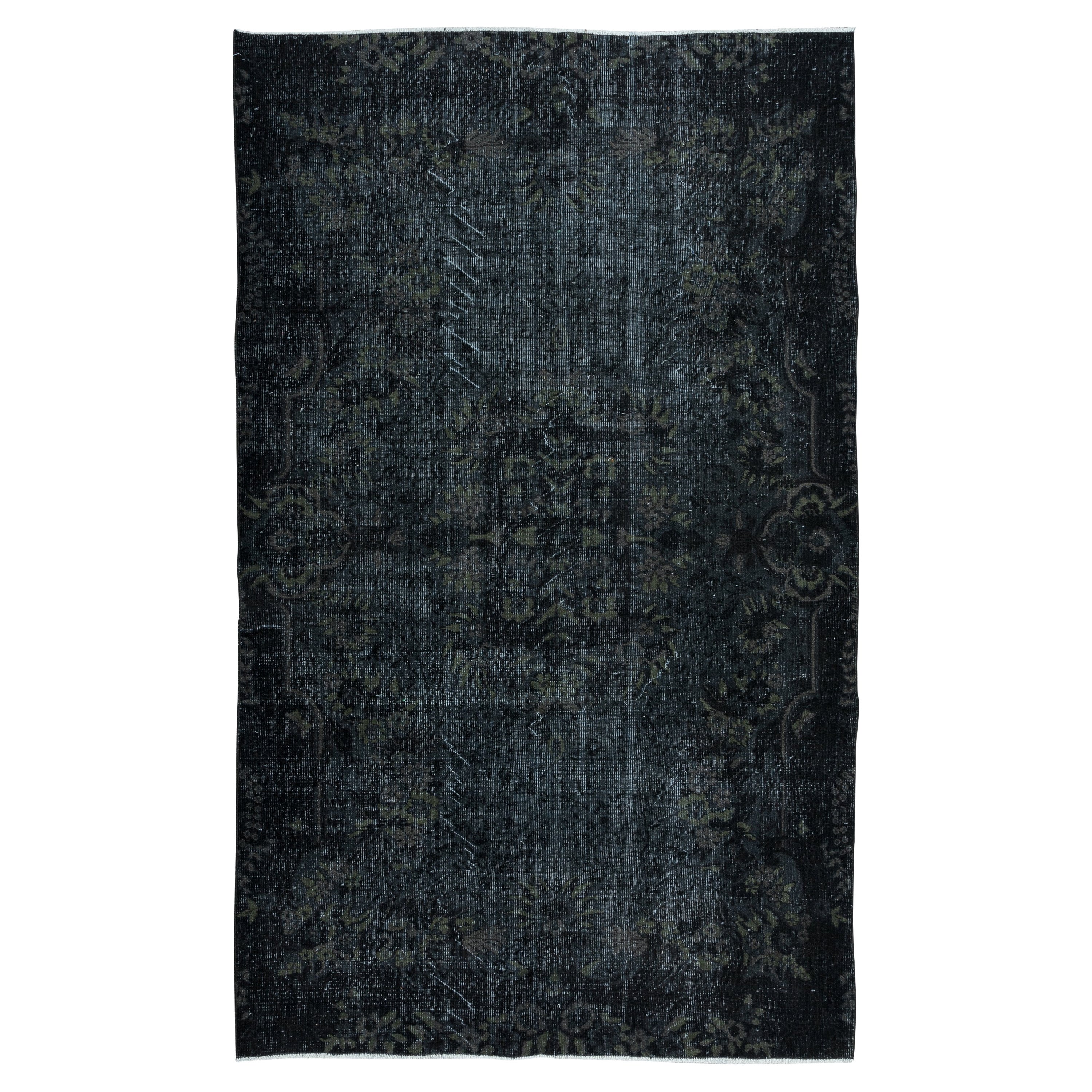 Alfombra decorativa para el hogar gris y negra de 2,5 metros, alfombra turca moderna hecha a mano