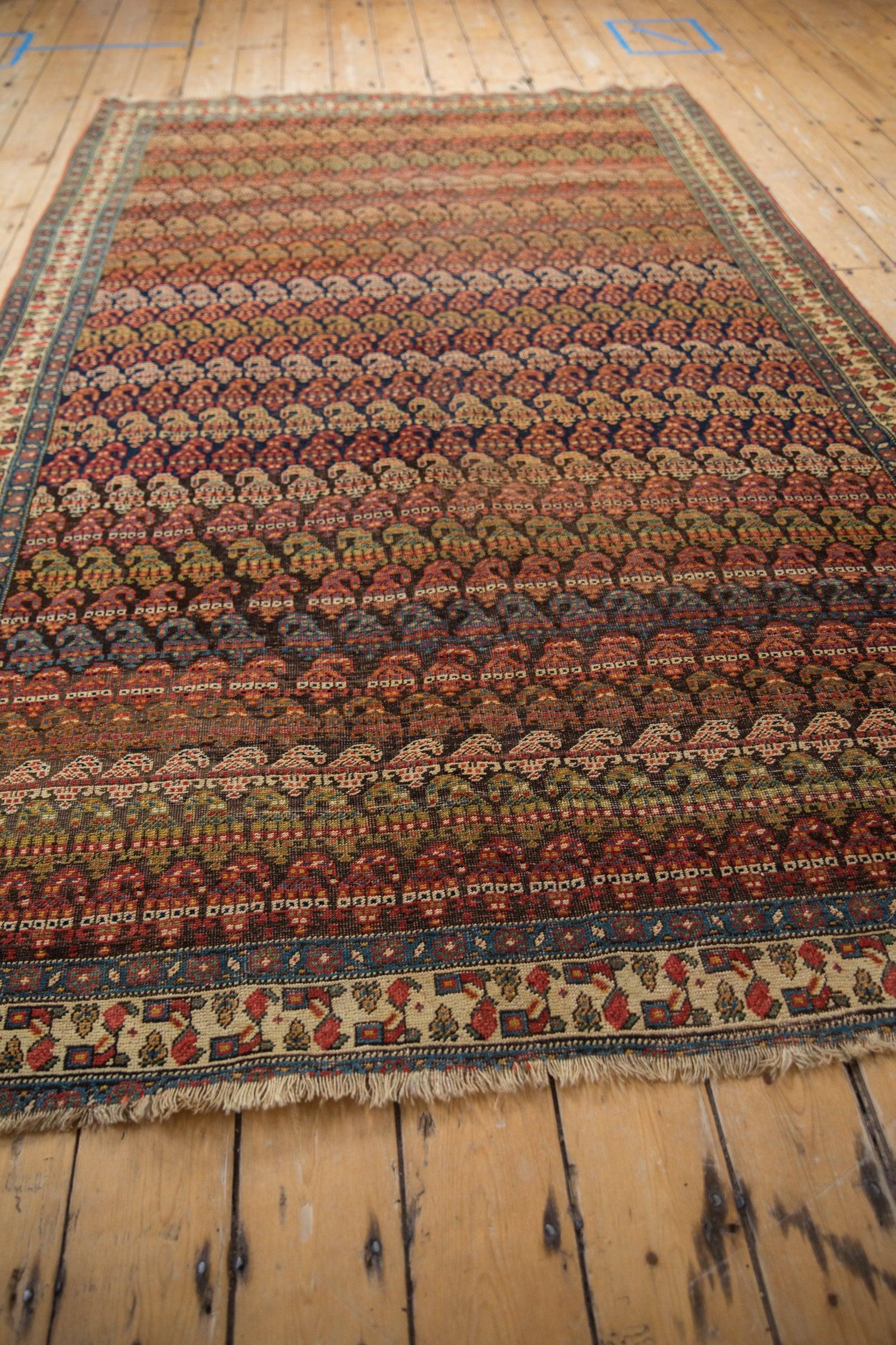 Wool Antique Fine Bijar Carpet For Sale