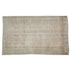 Vintage Distressed Oushak Carpet