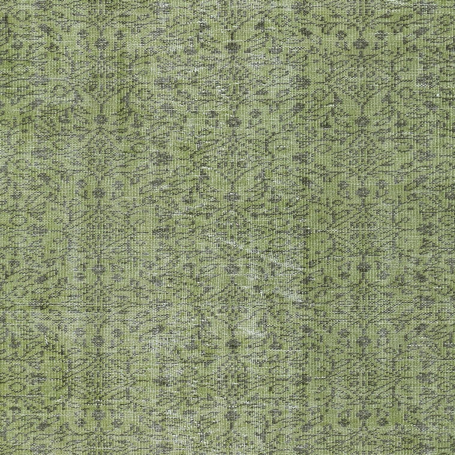 Moderner 5,5x9.2 Ft Moderner Teppich in Grün, handgewebt und handgeknüpft in der Türkei im Zustand „Gut“ im Angebot in Spring Valley, NY