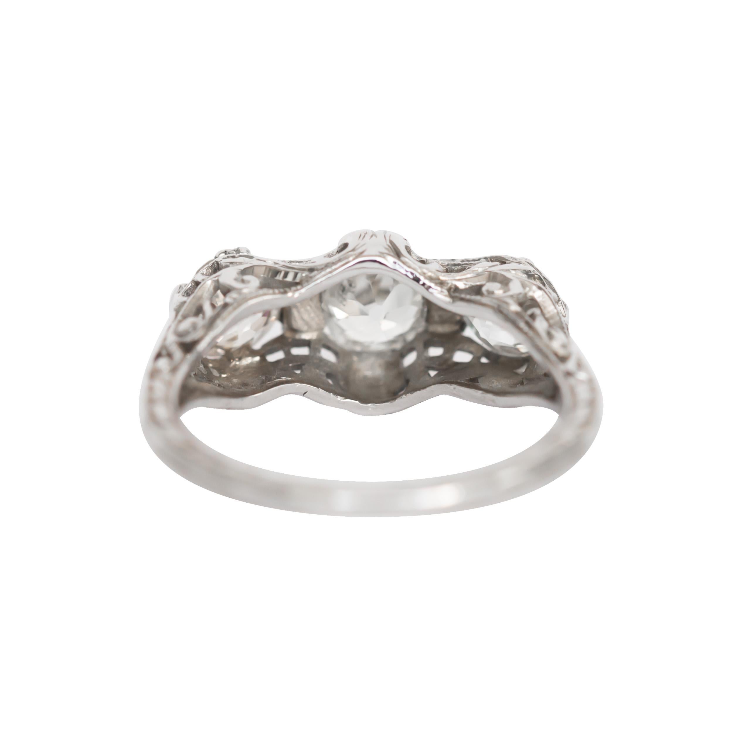 .56 Karat Diamant-Verlobungsring aus Weißgold im Zustand „Gut“ im Angebot in Atlanta, GA