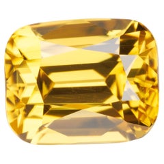 5.6 cts, Vivid yellow zircon, yellow faceted zircon
