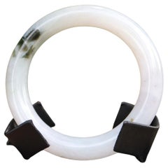 Bracelet jonc en jadéite de 56 mm de type A