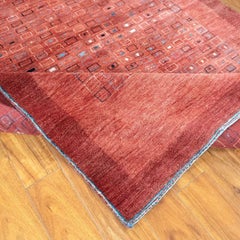 5'6" x 7'10" Antique Turkish Gabbeh Tribal Hand-Knotted Wool Area Rug
