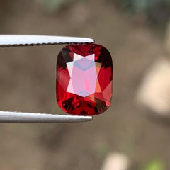 5,60 Quilates Granate Rodolita Rojo Profundo Talla Cilindro Piedra Natural Suelta para Anillo