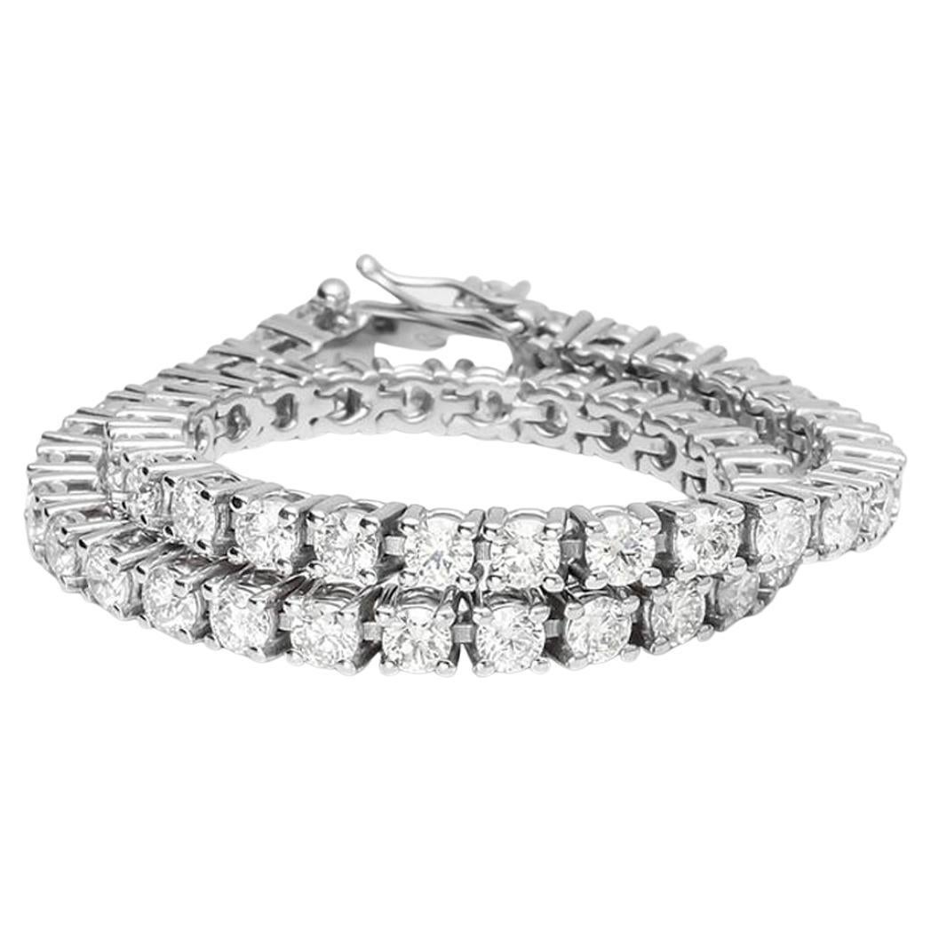 5.60 Carat Diamond Tennis Bracelet For Sale at 1stDibs