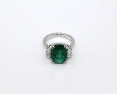 5.60 Carat Emerald Diamond ring