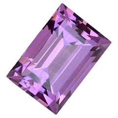 5.60 Carat Loose Purple Amethyst Stone Baguette Cut Natural Brazilian Gemstone