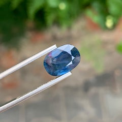 5.60 Carat Gorgeous Loose Deep Blue Sapphire Oval Shape Gem