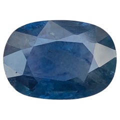 5.60 Carat Gorgeous Loose Deep Blue Sapphire Oval Shape Gem