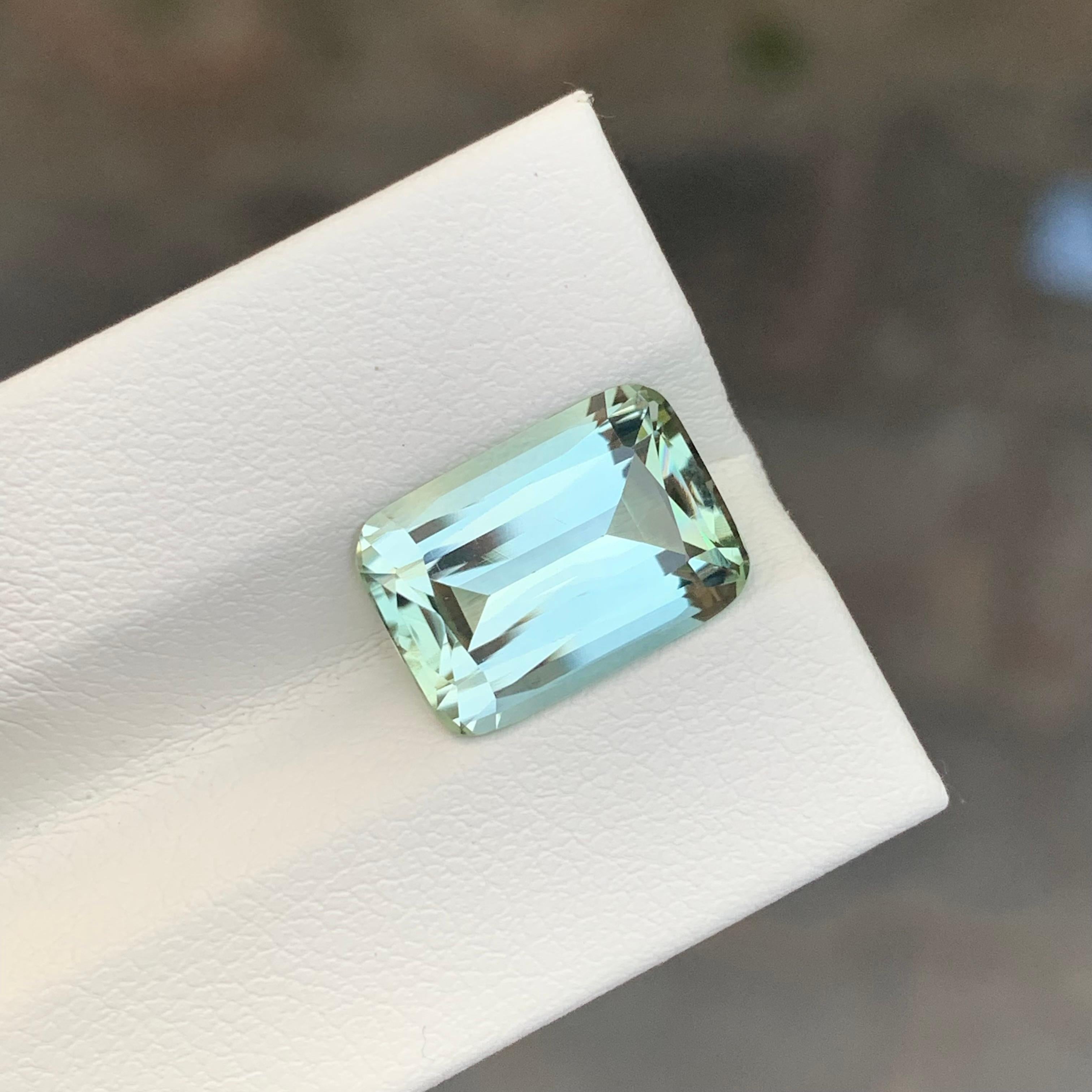 Faceted Light lime Green Tourmaline

Weight: 5.60 Carat
Dimension: 13 x 9.2 x 6 Mm
Colour: Light Lime Green 
Treatment: Non
Certificate: On Customer Demand
Shape: Long Cushion


Tourmaline is a captivating gemstone known for its remarkable variety