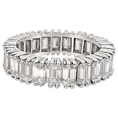Used 5.60 Carat 'Total Weight' Platinum Eternity Band Ring