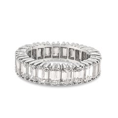 5.60 Carat 'Total Weight' Platinum Eternity Band Ring