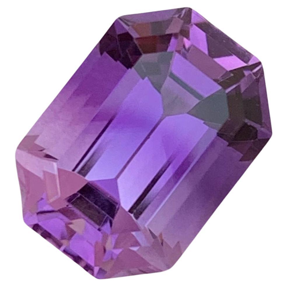 5.60 Carats Stunning Loose Purple Amethyst Gem From Brazil Mine February Stone For Sale
