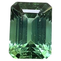 Pierre précieuse naturelle de 5,60 carats, tourmaline verte octogonale de taille facettée
