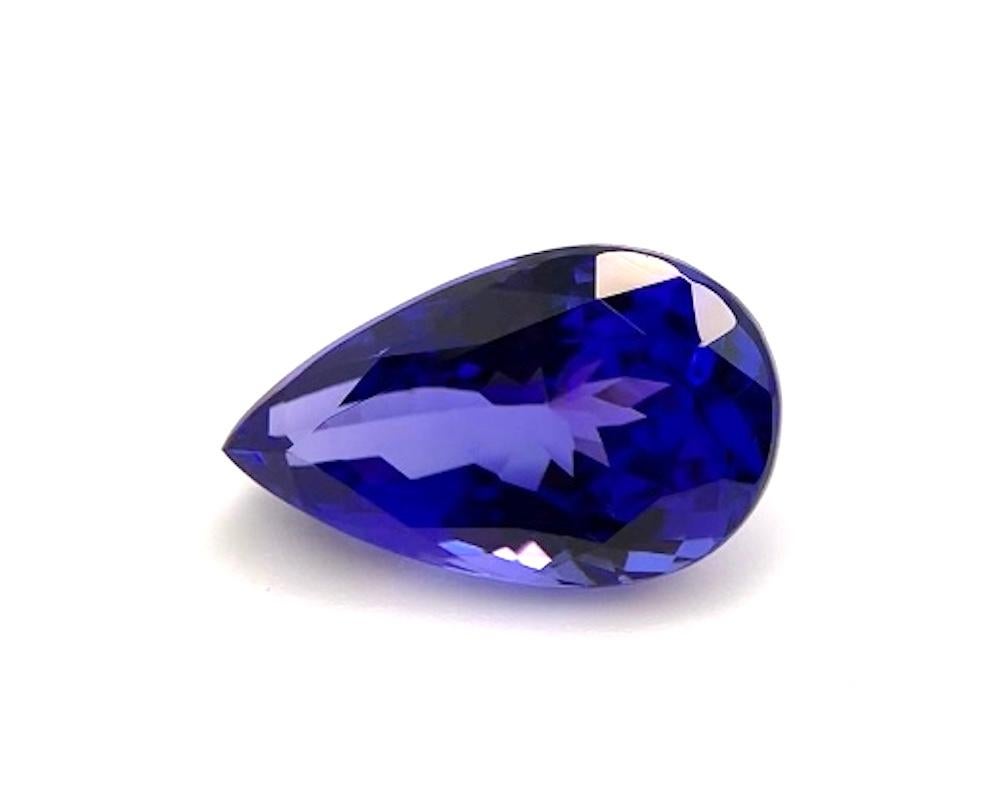 Have you been dreaming of a tanzanite? It may be time to treat yourself to this vivid pear shaped tanzanite! Weighing 5.61 carats, it is the perfect size to wear during the day or in the evening! This gorgeous gemstone has excellent clarity, is