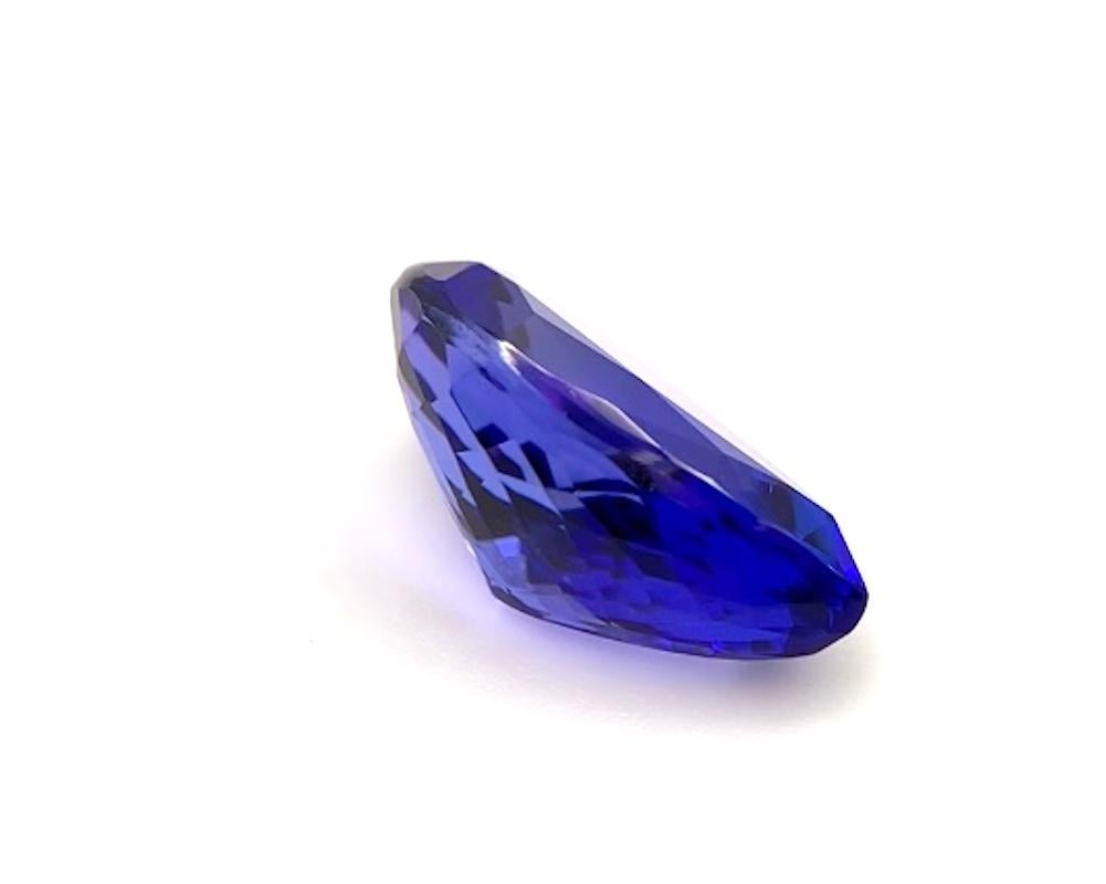 Artisan 5.61 Carat Pear Shaped Tanzanite, Unset Loose Gemstone For Sale