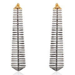5.61 Carat Diamond Disco Drop Earrings